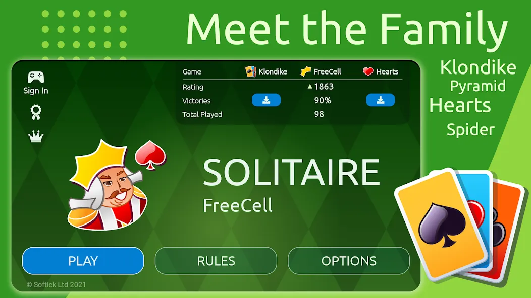 FreeCell  [МОД Unlimited Money] Screenshot 2