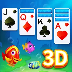 Взломанная Solitaire 3D Fish  [МОД Unlimited Money] - полная версия apk на Андроид