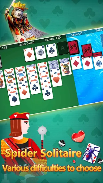 klondike solitaire :card shark  [МОД Бесконечные монеты] Screenshot 1