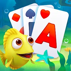 Скачать взлом Solitaire TriPeaks Fish (Солитер ТриПикс Рыбка)  [МОД Mega Pack] - последняя версия apk на Андроид