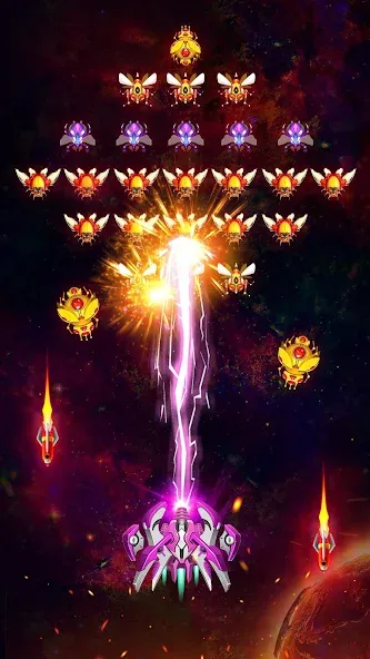 Space Shooter: Galaxy Attack (Спейс шутер)  [МОД Бесконечные деньги] Screenshot 3