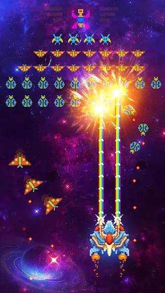 Space Shooter: Galaxy Attack (Спейс шутер)  [МОД Бесконечные деньги] Screenshot 5