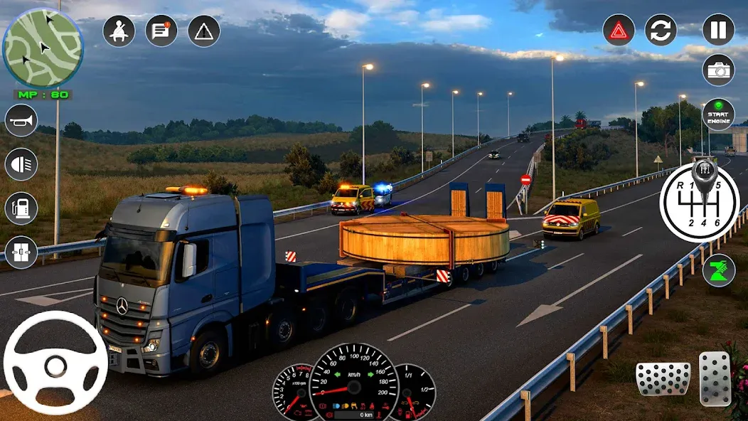 Euro Cargo Truck Simulator 3D  [МОД Mega Pack] Screenshot 4