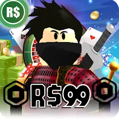 Скачать взломанную Robux For Robux , Casino Robux  [МОД Menu] - полная версия apk на Андроид