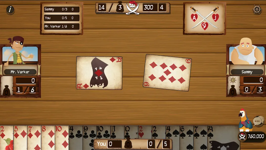 Spades Cutthroat Pirates (Спейдс Каттхроат Пирейтс)  [МОД Много денег] Screenshot 2