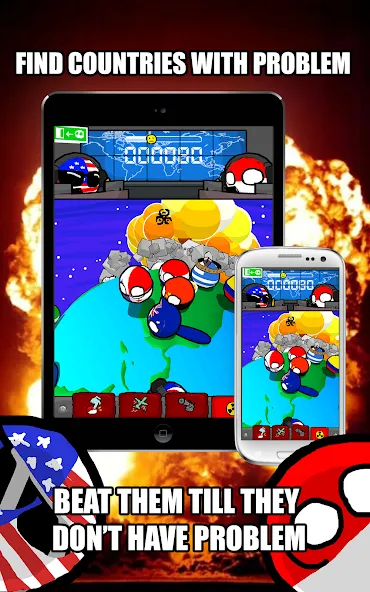 Polandball: Not Safe For World (Поландбол)  [МОД Menu] Screenshot 1