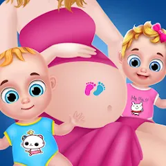 Скачать взломанную Mom Babysitting Game  [МОД Меню] - стабильная версия apk на Андроид