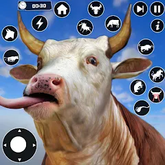 Скачать взлом Scary Cow Simulator Rampage (Скари)  [МОД Много денег] - последняя версия apk на Андроид