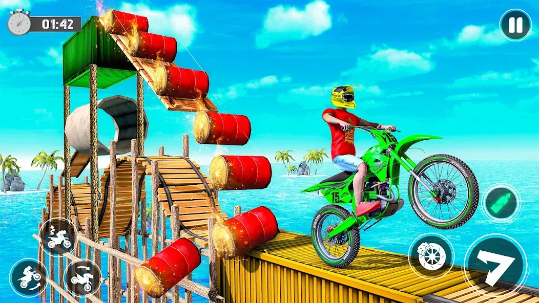 Bike Stunt Race Tricks Master  [МОД Mega Pack] Screenshot 3