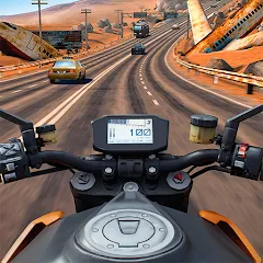 Взломанная Moto Rider GO: Highway Traffic (Мото Райдер ГО)  [МОД Все открыто] - стабильная версия apk на Андроид