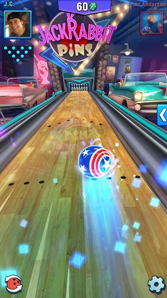 Bowling Crew — 3D bowling game  [МОД Бесконечные монеты] Screenshot 4