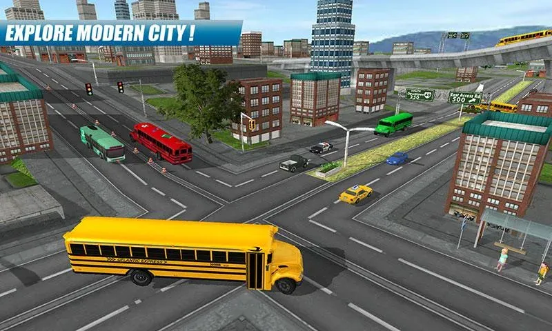 School Bus Driving Game  [МОД Unlocked] Screenshot 3