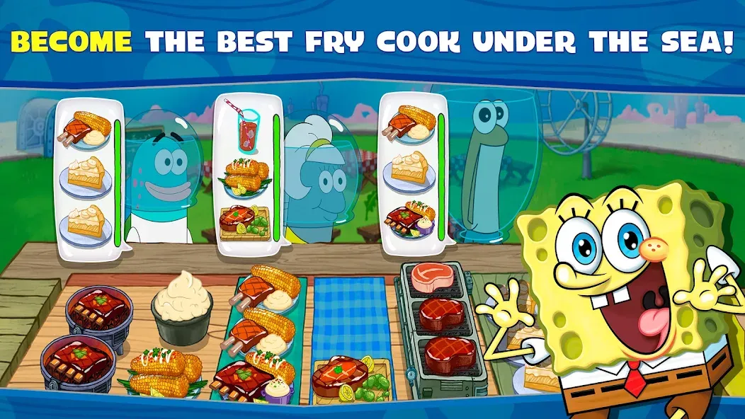 SpongeBob: Krusty Cook-Off  [МОД Все открыто] Screenshot 1