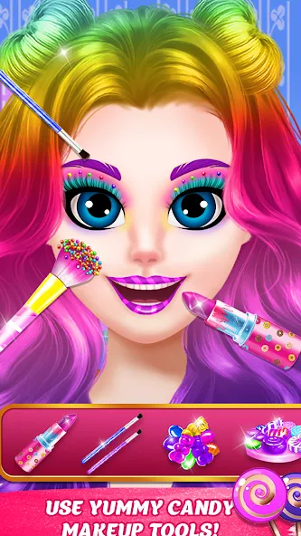 DIY Candy Makeup-Beauty Salon (ДИУАИ Мейкап)  [МОД Много денег] Screenshot 2