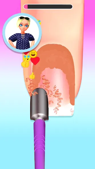 Nail Salon 3D  [МОД Много монет] Screenshot 2