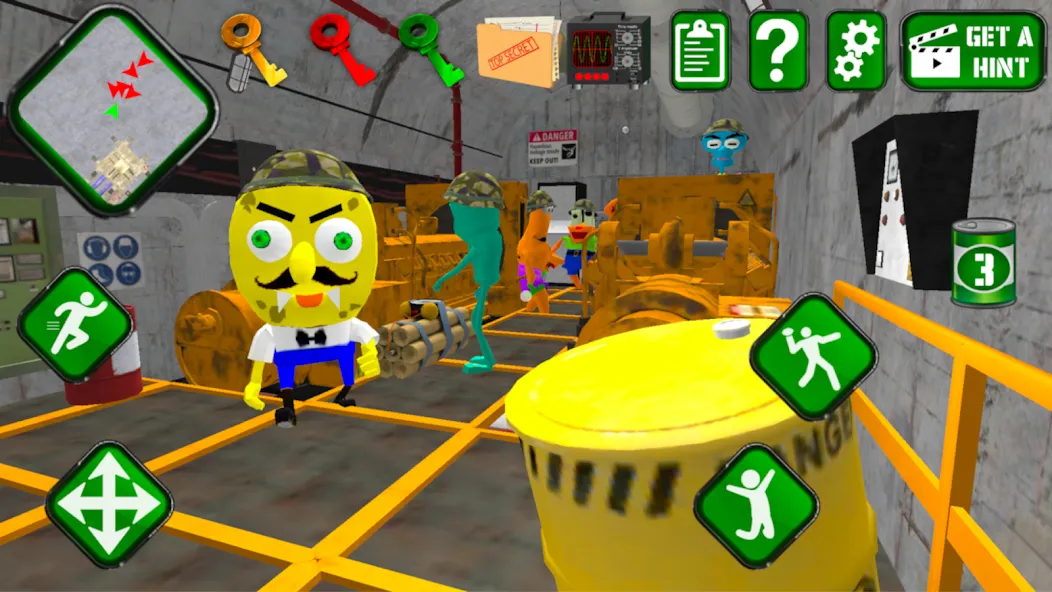 Sponge Area 51. Neighbor Alien  [МОД Menu] Screenshot 5