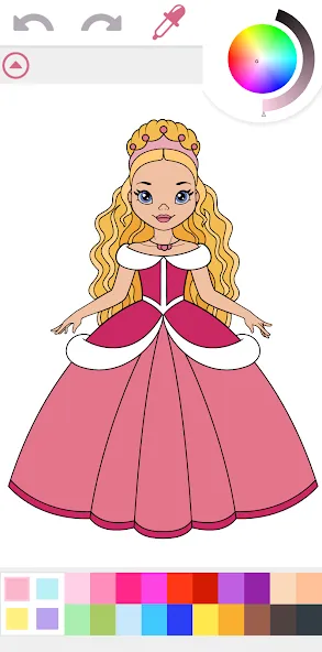 Princess Coloring Book Game  [МОД Mega Pack] Screenshot 1