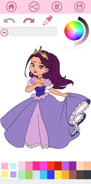 Princess Coloring Book Game  [МОД Mega Pack] Screenshot 3