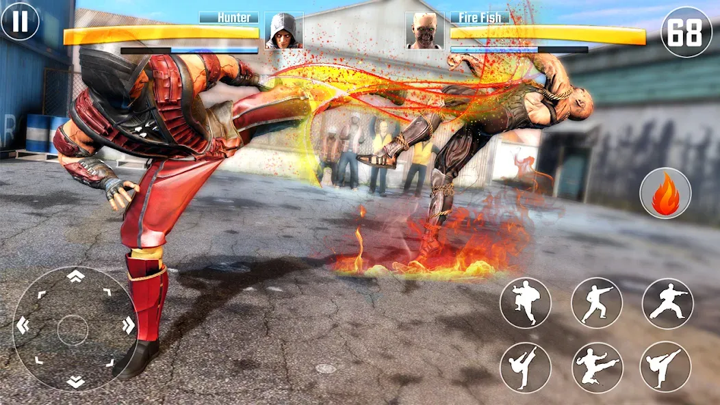 Kung Fu Fighting Karate Games (Кунгфу файтинг карате игры)  [МОД Unlocked] Screenshot 1