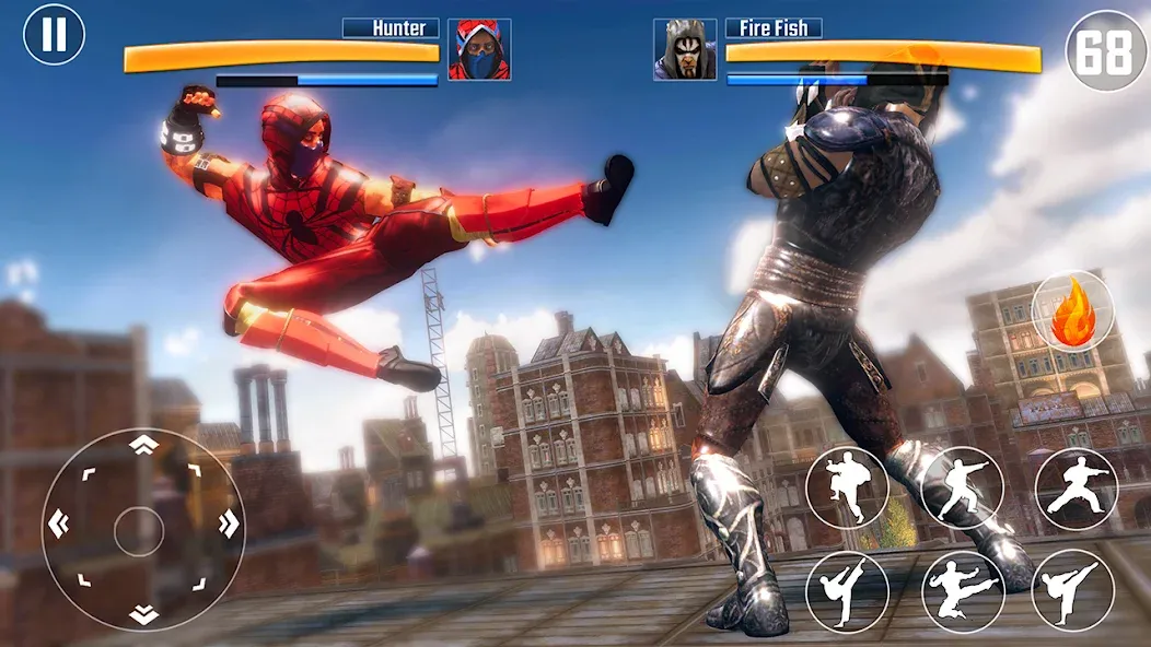 Kung Fu Fighting Karate Games (Кунгфу файтинг карате игры)  [МОД Unlocked] Screenshot 4