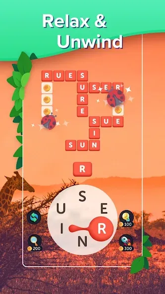 Puzzlescapes Word Search Games (Паззлскейпс Ворд Срч Геймс)  [МОД Mega Pack] Screenshot 2