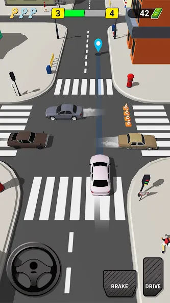 Pick Me Up 3D: Taxi Game (Пик Ми Ап 3Д)  [МОД Бесконечные деньги] Screenshot 1