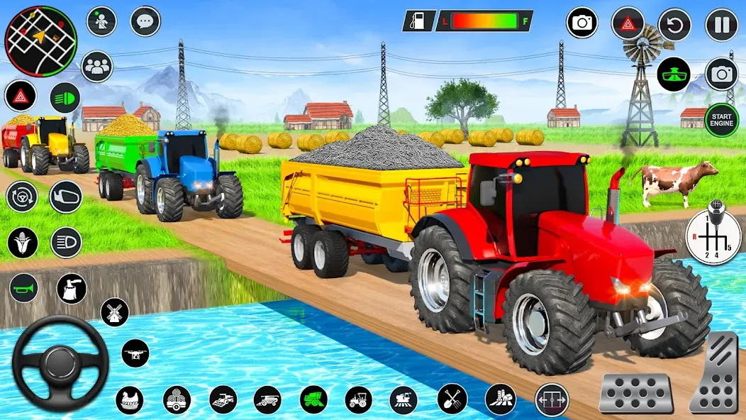 Real Tractor Driving Games (Риал Трактор Драйвинг Геймс)  [МОД Бесконечные монеты] Screenshot 5