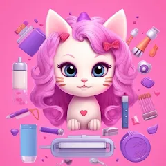 Скачать взломанную Idle Cat Makeover: Hair Salon  [МОД Бесконечные деньги] - стабильная версия apk на Андроид