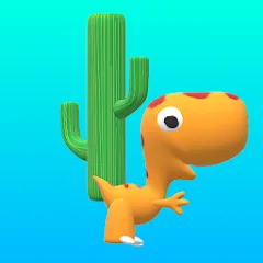 Скачать взломанную Dinosaur Run (Динозавр Ран)  [МОД Много денег] - полная версия apk на Андроид