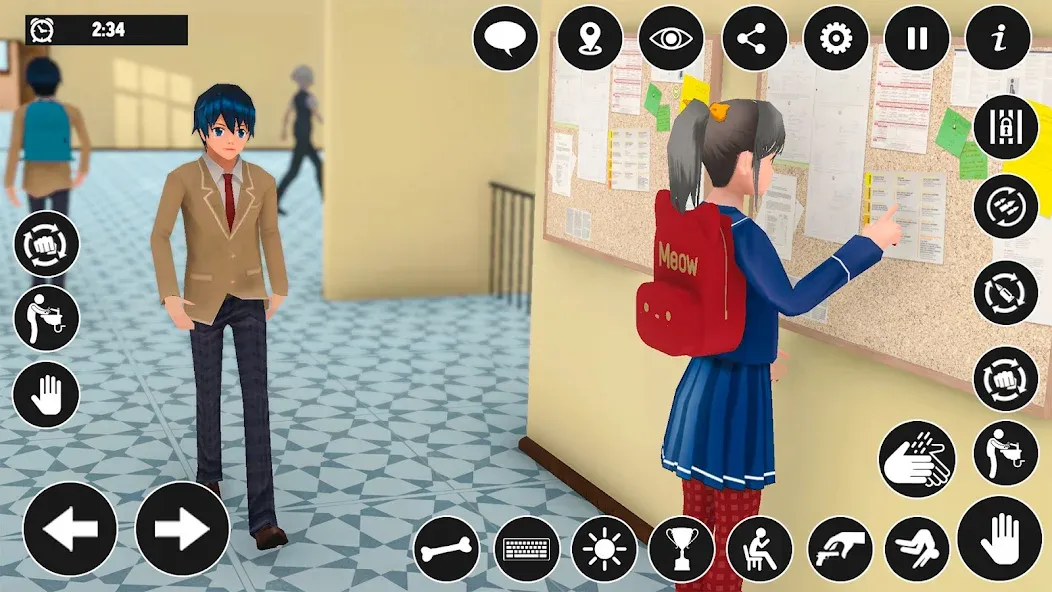 High School Boy Virtual Life  [МОД Unlimited Money] Screenshot 3