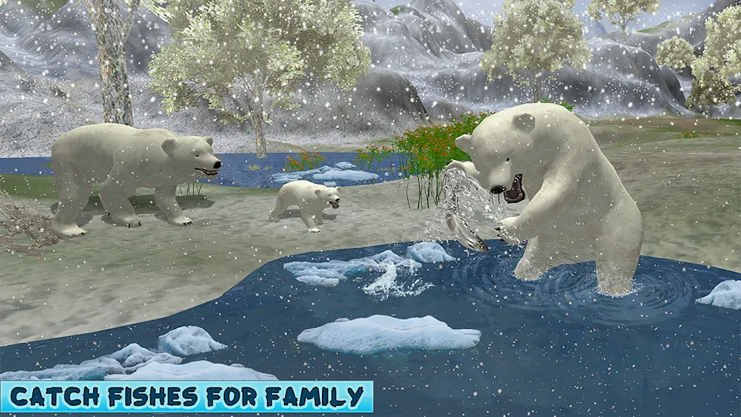 Polar Bear Family Survival  [МОД Много денег] Screenshot 4