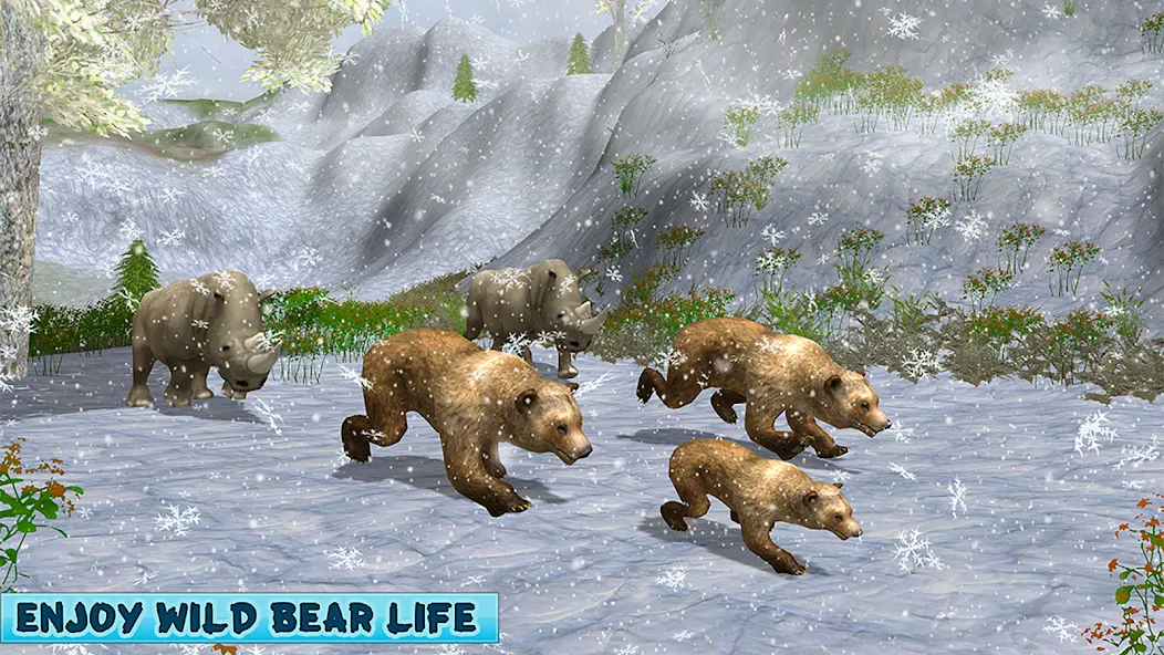 Polar Bear Family Survival  [МОД Много денег] Screenshot 5