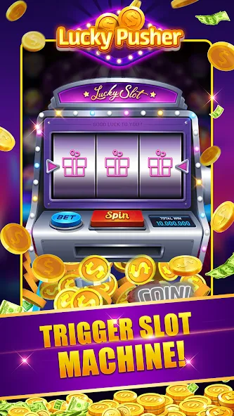 Lucky Cash Pusher Coin Games (Лаки Кэш Пушер Коин Геймс)  [МОД Много монет] Screenshot 2