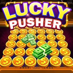 Взломанная Lucky Cash Pusher Coin Games (Лаки Кэш Пушер Коин Геймс)  [МОД Много монет] - полная версия apk на Андроид