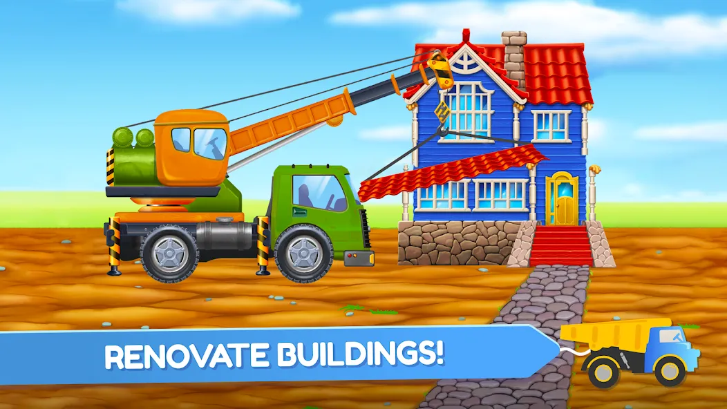 Build a House: Building Trucks  [МОД Unlimited Money] Screenshot 2