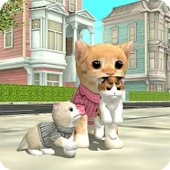 Взлом Cat Sim Online: Play with Cats  [МОД Menu] - стабильная версия apk на Андроид