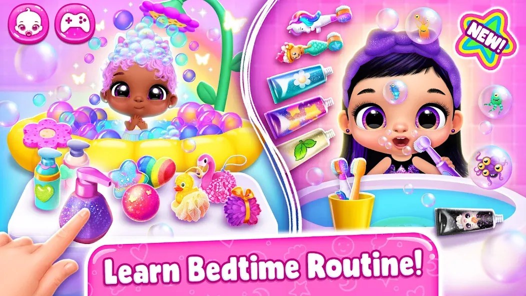 Giggle Babies - Toddler Care (Гигл Бебис)  [МОД Бесконечные деньги] Screenshot 2