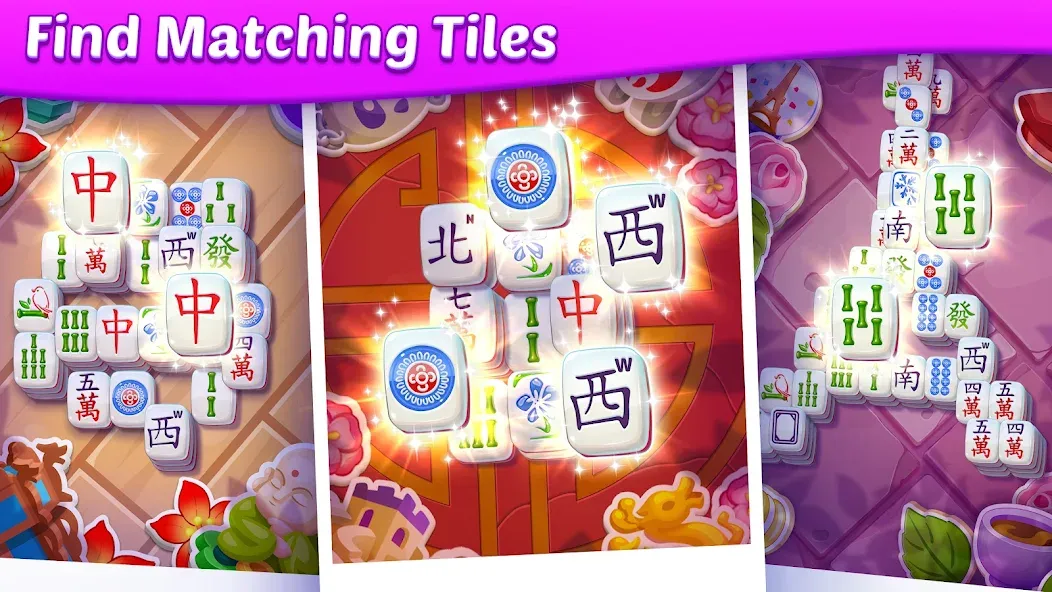 Mahjong City Tours: Tile Match (Маджонг Сити Турс)  [МОД Mega Pack] Screenshot 2