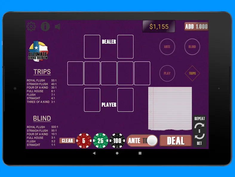 Texas Ultimate Holdem (Техасский Ультимейт Холдем)  [МОД Menu] Screenshot 4