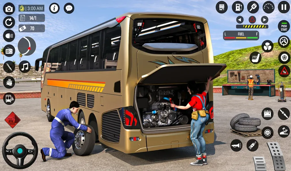 Bus Simulator 3D: Bus Games (Бус Симулятор 3Д)  [МОД Бесконечные деньги] Screenshot 1