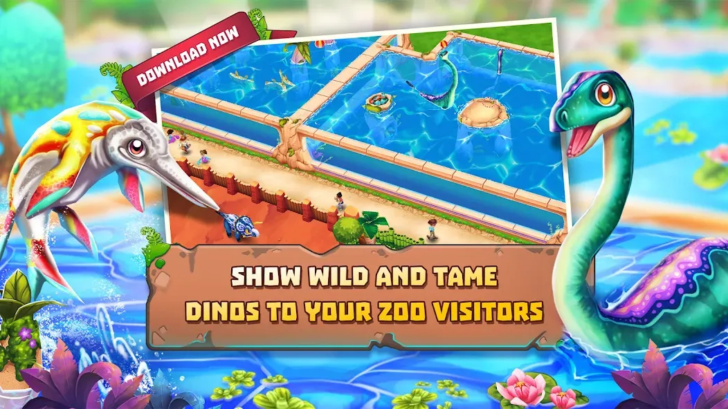 Dinosaur Park – Primeval Zoo (Динозавровый парк)  [МОД Unlocked] Screenshot 2