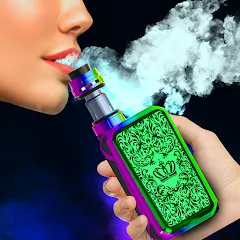 Скачать взломанную Virtual Vape Smoke Simulation (Виртуальное имитирование дыма от вэйпа)  [МОД Много денег] - стабильная версия apk на Андроид