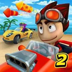 Взлом Beach Buggy Racing 2 (Бич Багги Рейсинг 2)  [МОД Menu] - полная версия apk на Андроид