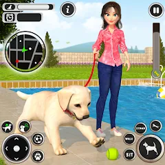 Скачать взломанную Dog Simulator Pet Dog Games 3D  [МОД Бесконечные монеты] - последняя версия apk на Андроид