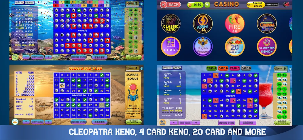 Cleopatra Keno - Keno Games (Клеопатра Кено)  [МОД Меню] Screenshot 3