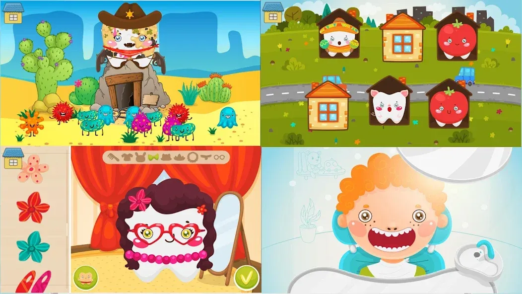 Funny Teeth kids dentist care!  [МОД Menu] Screenshot 4