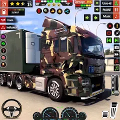 Скачать взломанную Army Truck Transport Game 2023  [МОД Unlocked] - последняя версия apk на Андроид