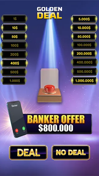 Million Golden Deal Game (Миллион Золотой Сделки)  [МОД Бесконечные монеты] Screenshot 2