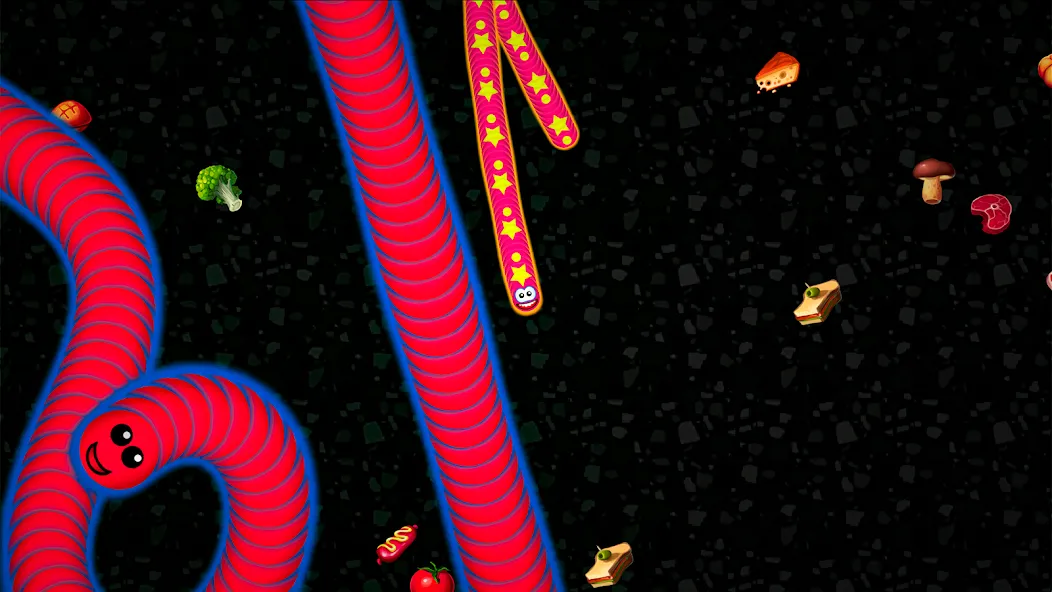 Worms Zone .io - Hungry Snake  [МОД Unlimited Money] Screenshot 3