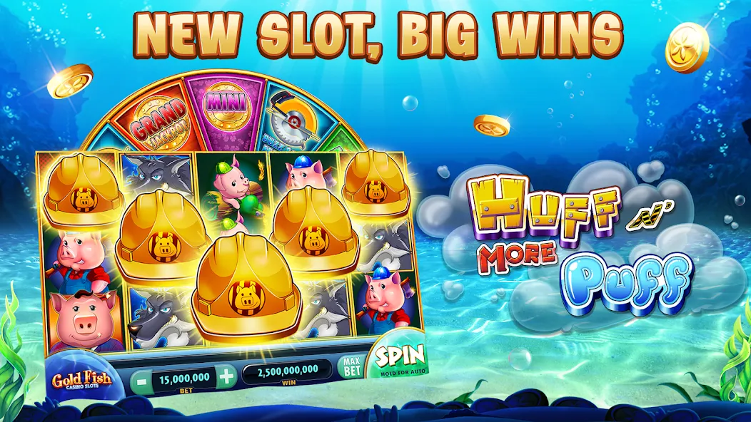 Gold Fish Casino Slot Games (Голдфиш)  [МОД Все открыто] Screenshot 1